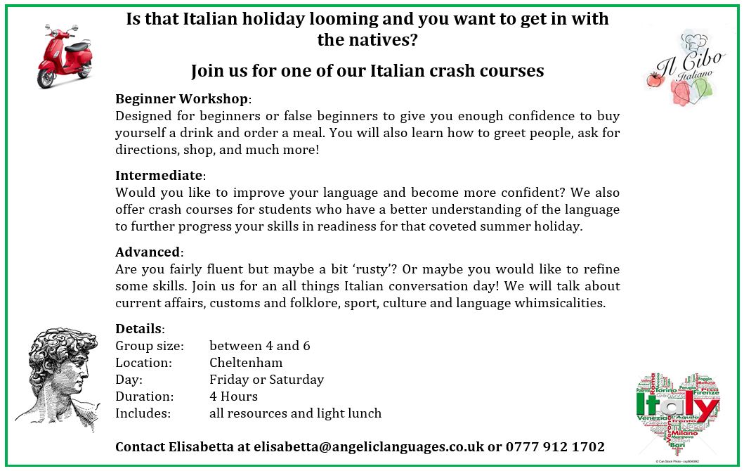 Holiday Italian Workshops